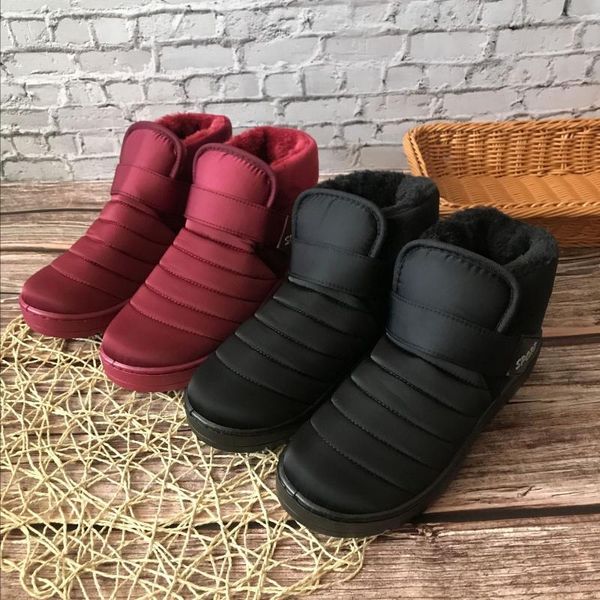 

women boots plus size snow boot for women breathable winter shoes fashion winter boots botas mujer shoes woman, Black