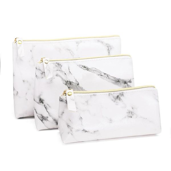 

marble pencil case creative large capacity pencil bag kawaii pencilcase for girls gifts school supplies stationery makeup bags