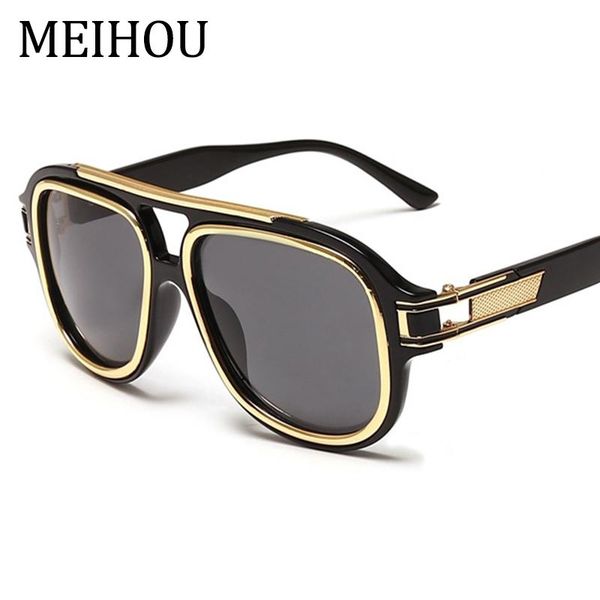 

sunglasses men's glasses vintage pilot for men designer fashion square sun man shades lenses uv400, White;black