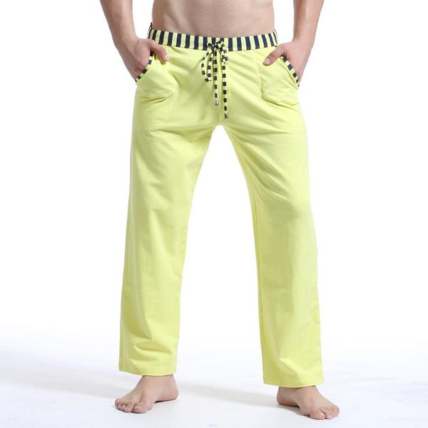 

brand man winter autumn pajamas pants warm cotton men's sleep bottoms fashion sleeping pants man yogo wear, Black;brown