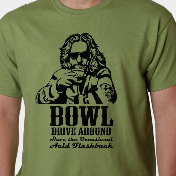 

big lebowski bowl drive around acid flashback quote cult film coen fashion cool summer superman sport hooded sweatshirt hoodie men t shirt