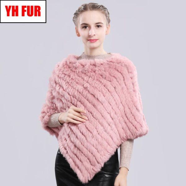 

scarves fashion real fur poncho genuine shawl scarf knitted elastic women party natural, Blue;gray