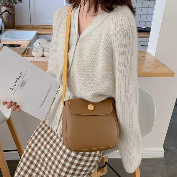 

flap bags square crossbody bag 2020 ladies solid color simple shoulder bag messenger casual small square
