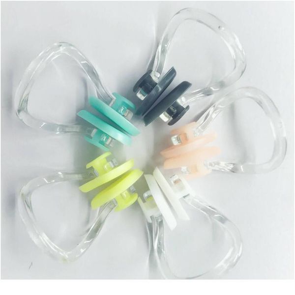 

100pcs/ lot kids soft sile swimming nose clip children adults learn swimming diving surfing nose clips swim pool acc sqclth