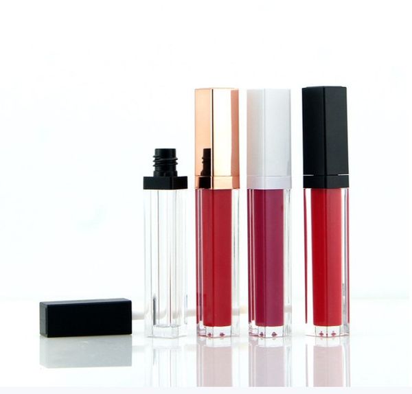 

5ml square lip gloss tube with lipstick balm bottles vial diy cosmestic container empty refillable