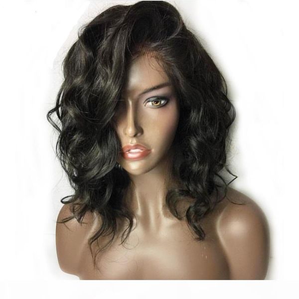

body wave wig lace front human hair wigs pre plucked remy part hair preplucked brazilian 13x4 lace frontal wig, Black;brown