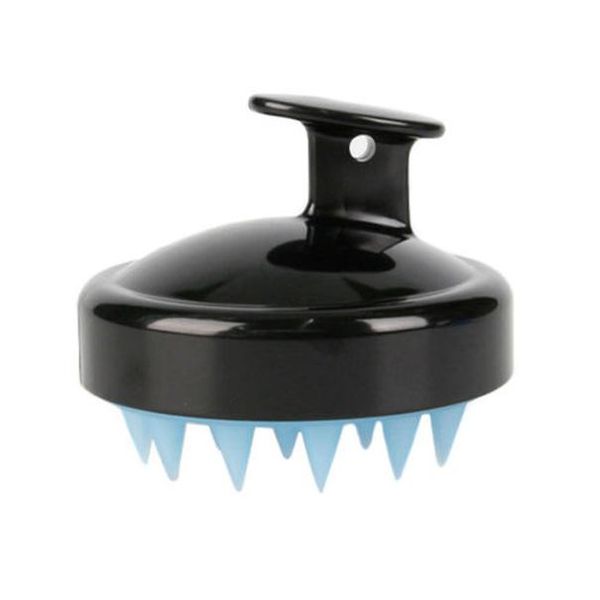 

здоровый silicone head тела массаж головы кисть расческа шампунь для волос стиральная comb душ кисточка spa ванна для похудения массаж кисти, Silver