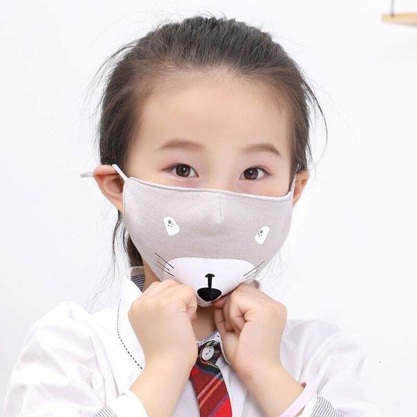 

cotton supply face beautiful comfortable kids 3-layer fashion designer mask dustproof earloop masks