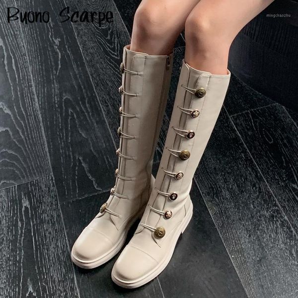 

boots metal decor leather elastic band casual flat autumn winter fashion botas mujer ladies shoes female zipper booties1, Black