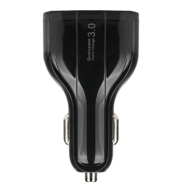 

2022 new qc3.0 fast charging cars chargers with led halo light type-c pd car charger for phone black white