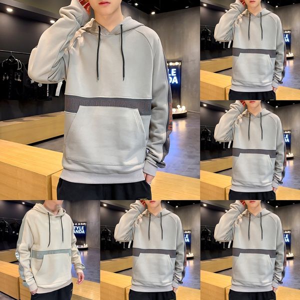

hunnp 2020 coat sweater spring new hooded men's youth ins loose student brand coat handsome fashion sweater qoz2j, Black