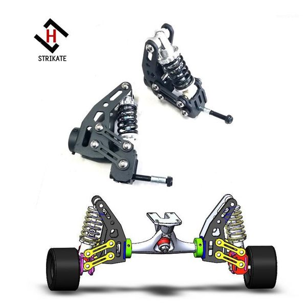 

diy skateboard spring rear absorber bridge skateboard truck longboard truck kit1
