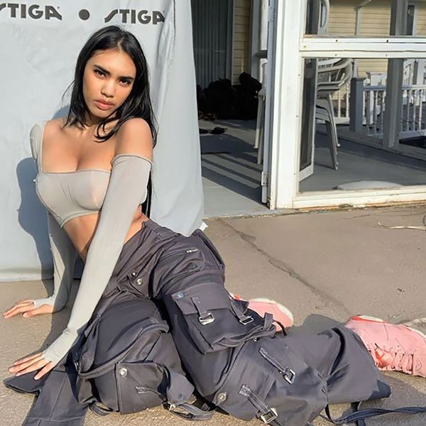 

new women's solid color one neck slim 8508 swimsuit bandage bathing suits pad