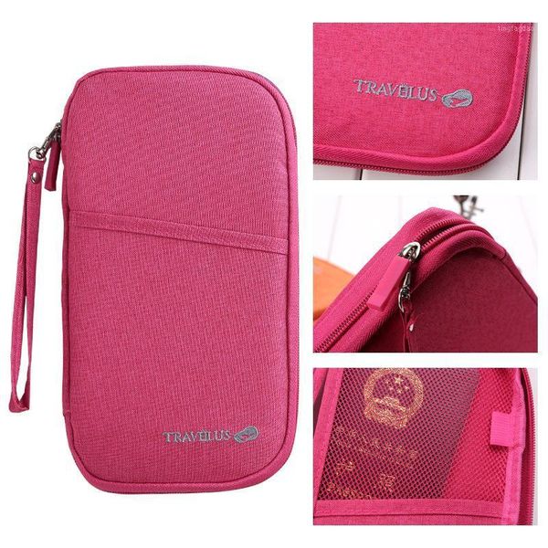 

storage bags travel passport holder id package women multi-function document bag supplies fashion wallet clutch card pack1