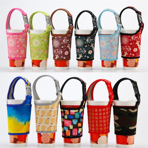 

tumbler handler cover with carry handle carrier holder pouch neoprene sleeve bags for all 30oz travel insulated coffee cups water bottlea02