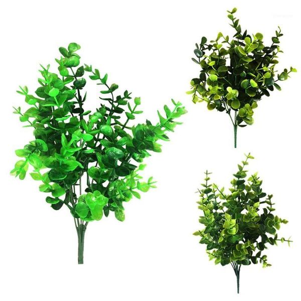 

1pc artificial plant water grass eucalyptus green grass plastic flower plant garden party home wedding holiday craft decor1