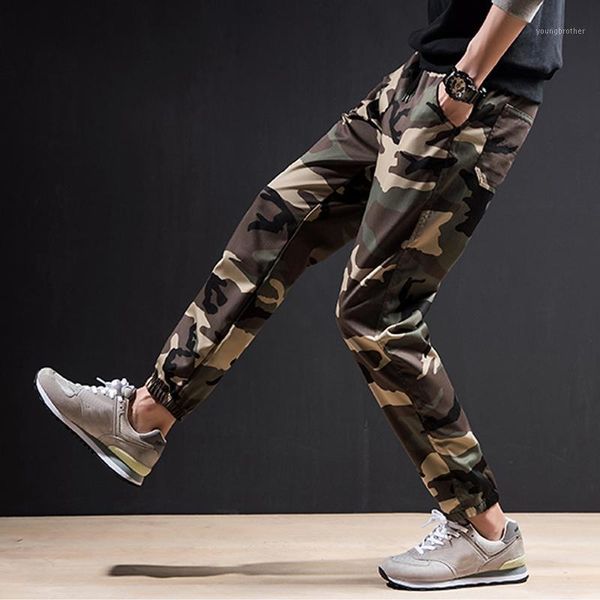 

men's pants harem joggers camouflage camo cargo men trousers sweatpants slacks casual jogger dance sportwear baggy nylon men's p1, Black