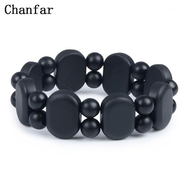 Tenis 100% calidad Natural negro Bian piedra pulsera tallada Bianshi joyería para mujeres y hombres Bianshi1