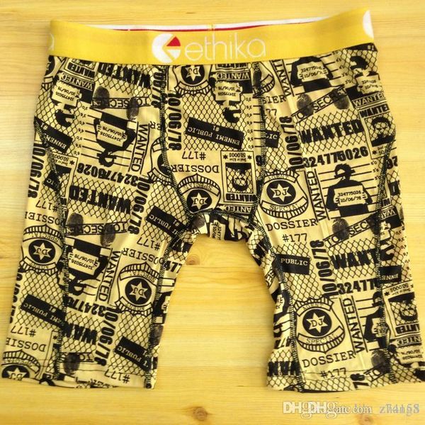 

100% cotton breathable ethika men's underwear soft men's boxers short letter underwear for men's underwear quick drying15