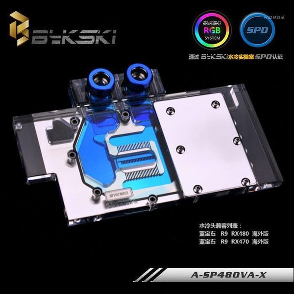 

bykski a-sp48ova-x gpu water cooling block for sapphire pulse rx480 rx5801