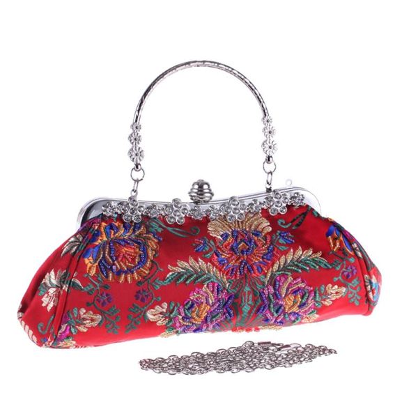 

vintage embroidery rhinestone embroidery clutch sequin wedding party prom bag bridal ladies crossbody evening handbag party bag