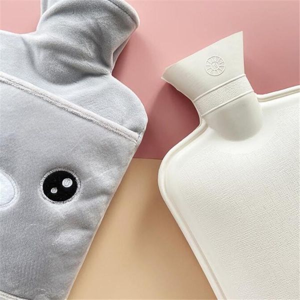

1750ml washable heat therapy thick soft pig plush safe winter durable water bottle removeable leakproof cover warm portable wmtfcy