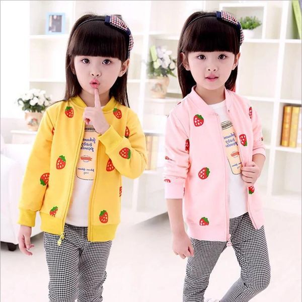 

jackets girls clothes 2021 spring and autumn fashion children's baseball uniform solid color long-sleeved zipper jacket 1-7y, Blue;gray