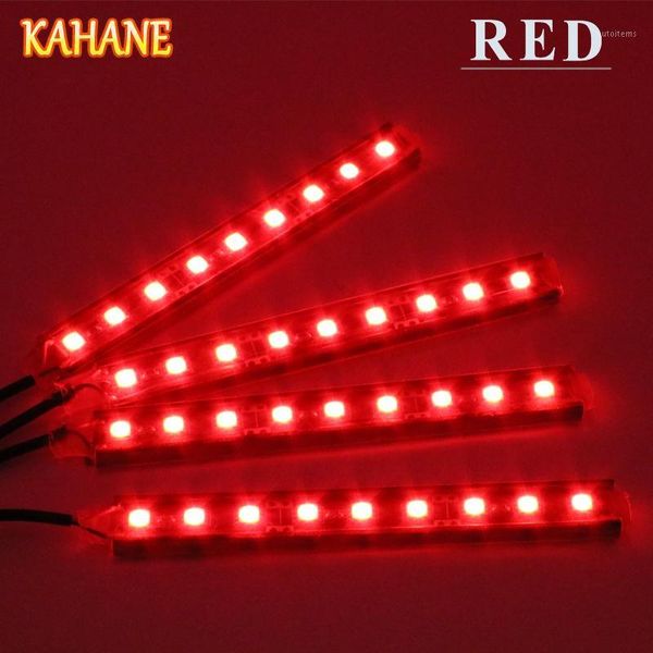

kahane 4x9 led car styling interior floor decor atmosphere lamp strip light for seat leon ibiza captur megane 3 logan1