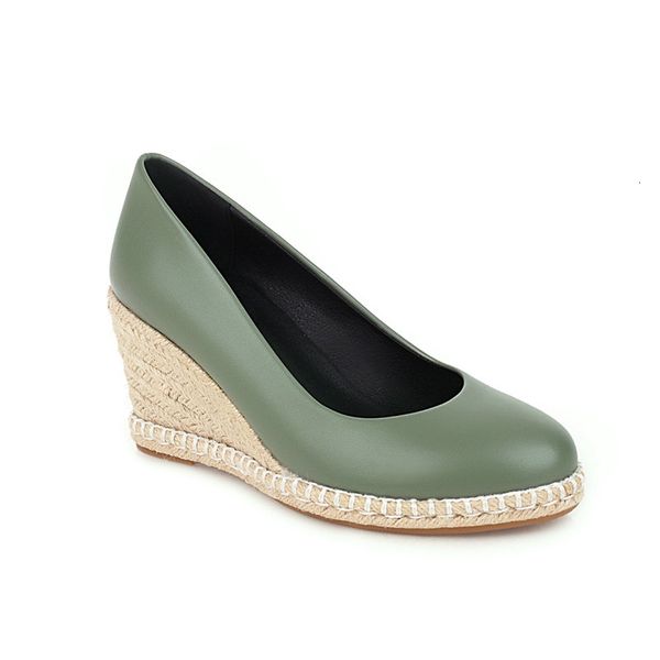 

new size 2021 33-44 female pumps see high fashion heels party green wedding shoes 1 giuj, Black