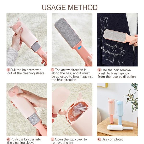 

pet double-side dog combs dog cat hair cleaning brush removing from furniture carpets clothing self-clean bbyaaz