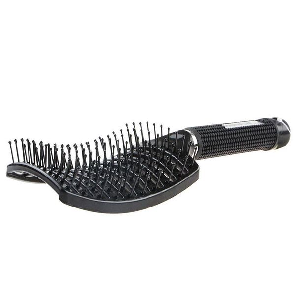 

curved vented professional detangling comb portable home massage hair brush styling tools fast drying barber hairdressi jllfim, Silver