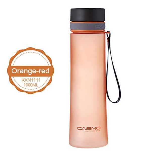 

большая мощность 1000 мл пластиковая бутылка с водой с веревкой портативный открытый космический космос бутылкой пешие прогулки для кемпинга