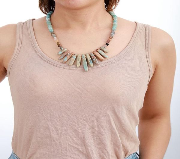 

чокеры ожерелья для женщин случайный природные камни vintage короткие себе ожерелье роскошные ювелирные изделия из бисера dropshipping jllyi, Golden;silver