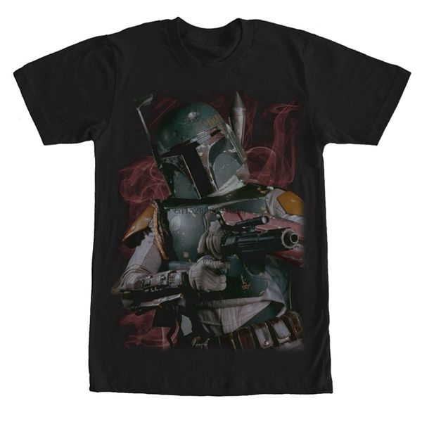 

men's boba fett bounty hunter smoke t-shirt sport hooded sweatshirt hoodie
