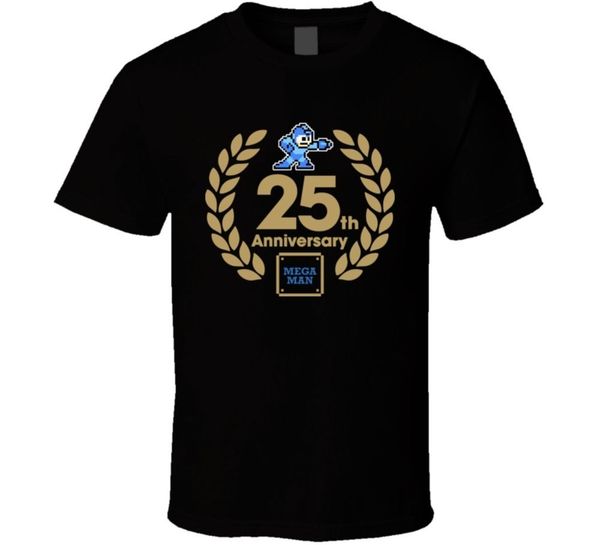 

mega man 25th anniversary men casual cotton short sleeve men's hipster tees hoodie designers t shirts sweatshirt