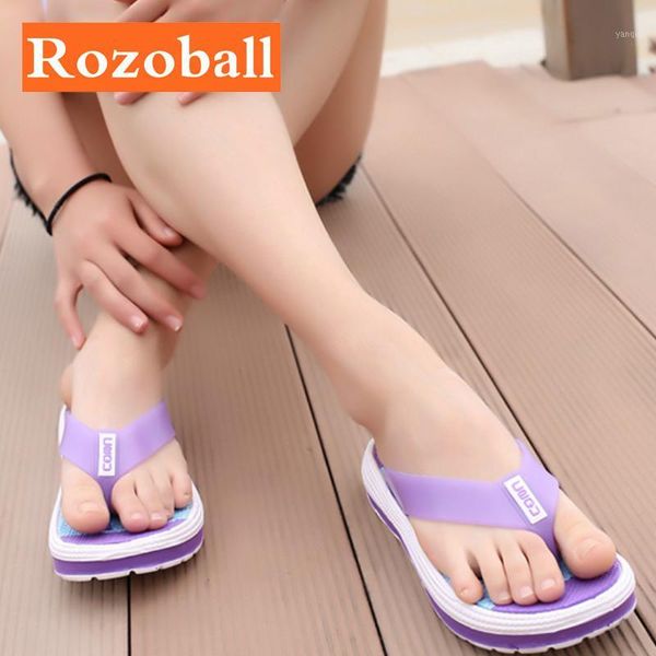 

slippers women summer casual flip flops soft platform beach ladies light wedge drop rozoball1, Black