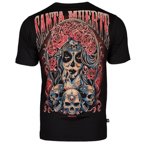 

santa muerte omerta tshirt экстремальный hobby mens black t shirt top tee мужские футболки лето мужская мода tee спорт толстовка с капюшоном