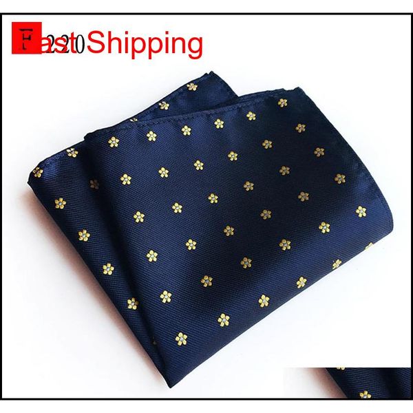 

polyester hankerchief 60 colors grid pocket square napkin striped kerchief mocket men's noserag for party wedding f qylzyo bde_home, Blue;white