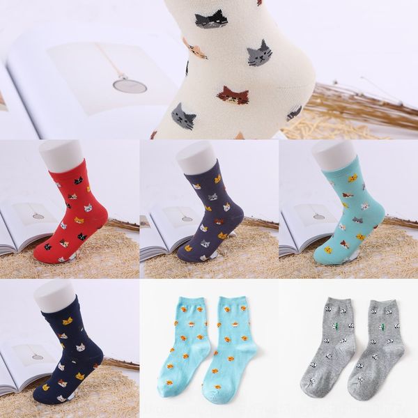 

new women's small animalsautumn and winter kittens tube cotton female new women's sockssmall animalsautumn and winter kittensmediu, Black