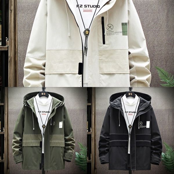 

g32jg новая весна и осенью молодежи 2020 моды ины потерять мужские куртки твердых jacketcolor случайных курток мужских 2y213, Blue