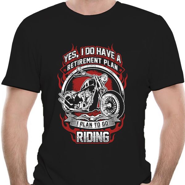 

funny t shirts yes i do have a retirement plan i plan to go riding biker men short sleeve t-shirt 9227d sport hooded sweatshirt hoodie