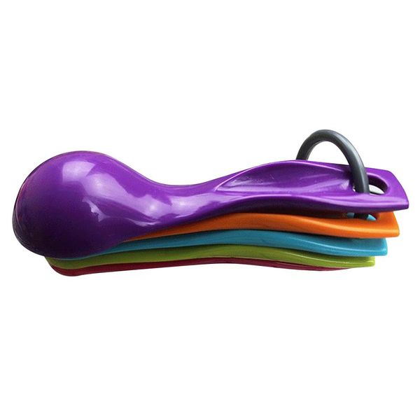 

5pcs set abs plastic measuring spoons colorful measure spoon durable sugar cake baking spoon kitchen measuring tool hip h bbygjy