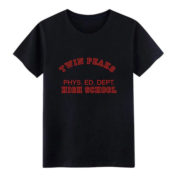

twin peaks high school phys ed dept knitted short sleeve round collar trend crazy new style summer style normal sweatshirt hoodie t shirt
