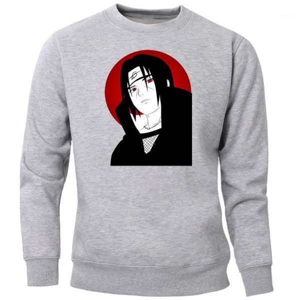 

uchiha itachi hoodie sweatshirt men japanese anime pullovers streetwear jumper tracksuit hoody cool hip hop crewneck 1, Black