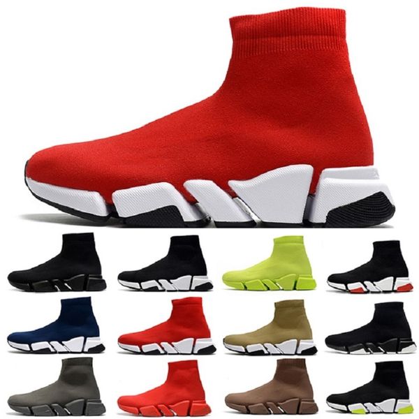 

2020 fashion speed sock 2.0 mens casual shoes schuhe trainer beige black red white yellow fluo gray men women outdoor sports sneakers, White;red