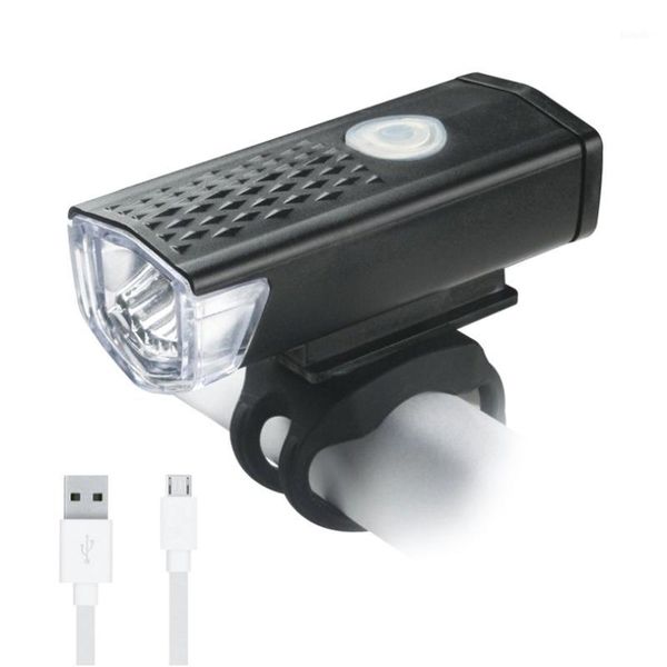 

waterproof bike light usb rechargeable 300 lumen bicycle front light lamp bike headlight cycling led lantern1