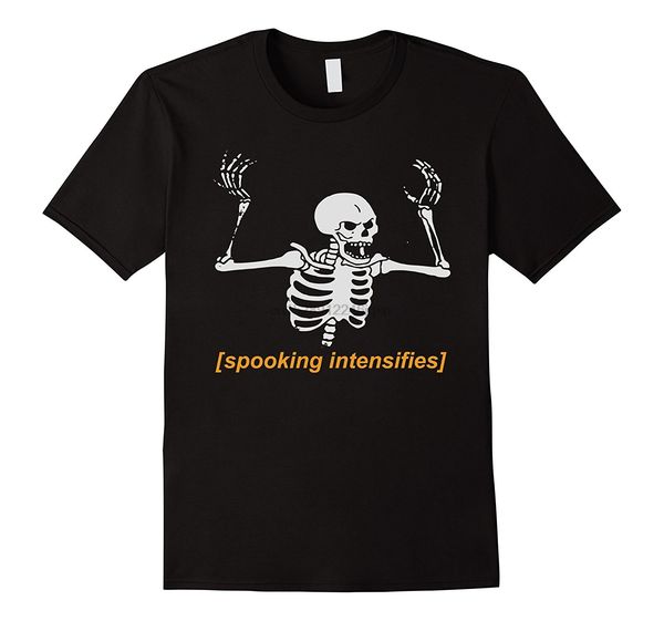 

spooking intensifies spooky scary skeleton meme t shirt summer men t shirt fashion sport hooded sweatshirt hoodie