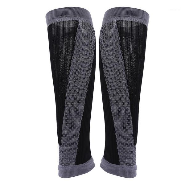 

elbow & knee pads 1pair shin guards soccer football protective leg calf compression sleeves cycling running sports safety knee-pads shinguar, Black;gray