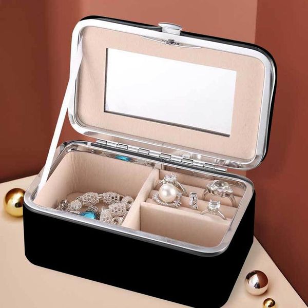 

fashion pu necklace bracelet organizer rings jewelry display portable jewelry makeup storage box wit bbyadx