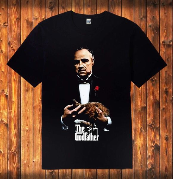 

new the god father classic movie men's black size s-3xl summer o neck men's brand clothing make t shirt sport hooded sweatshirt ho